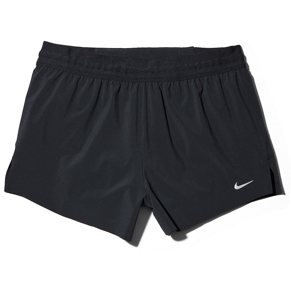 Nike Dr-Fit Black Women's Athletic Shorts with White Logo